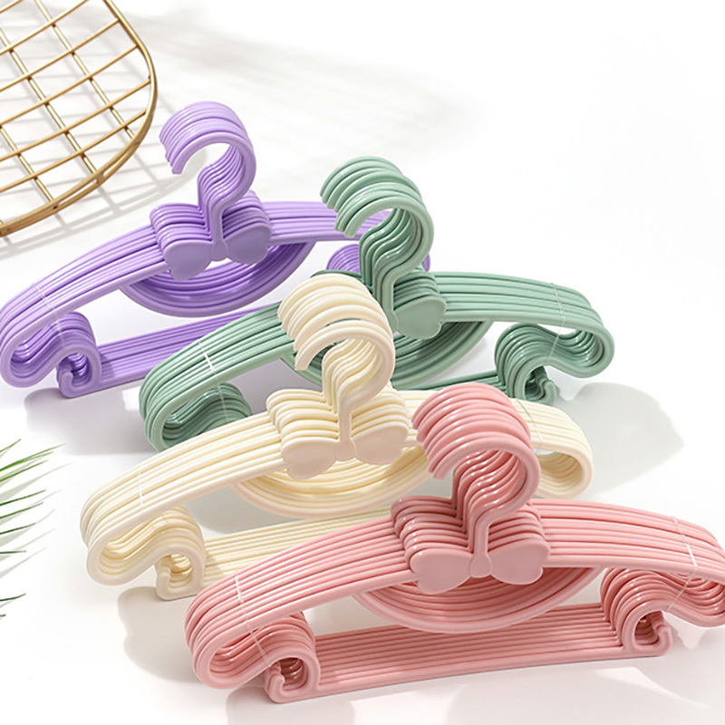 Baby Clothing Hangers - 어린이 옷걸이 10개, 휴대용 플라스틱 디스플레이