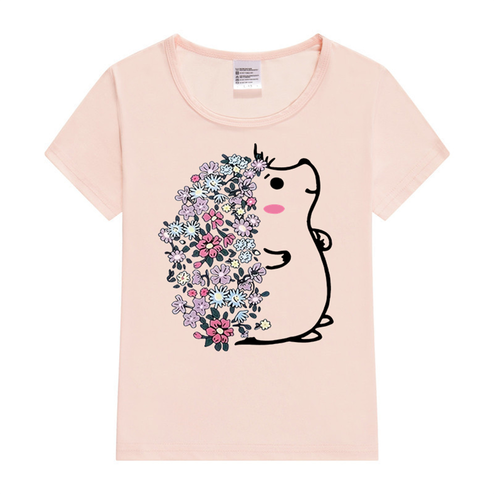 Baby Y2K Clothing - 귀여운 고슴도치 반팔 티셔츠, 애니메이션 Y2K