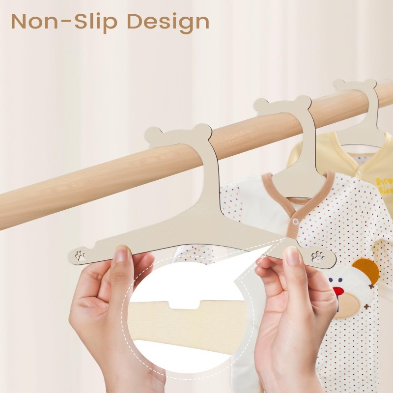아기 옷걸이 귀여운 곰 나무 어린이 옷걸이 홈 소녀 공 - Baby Clothing Hangers 리뷰 및 가격