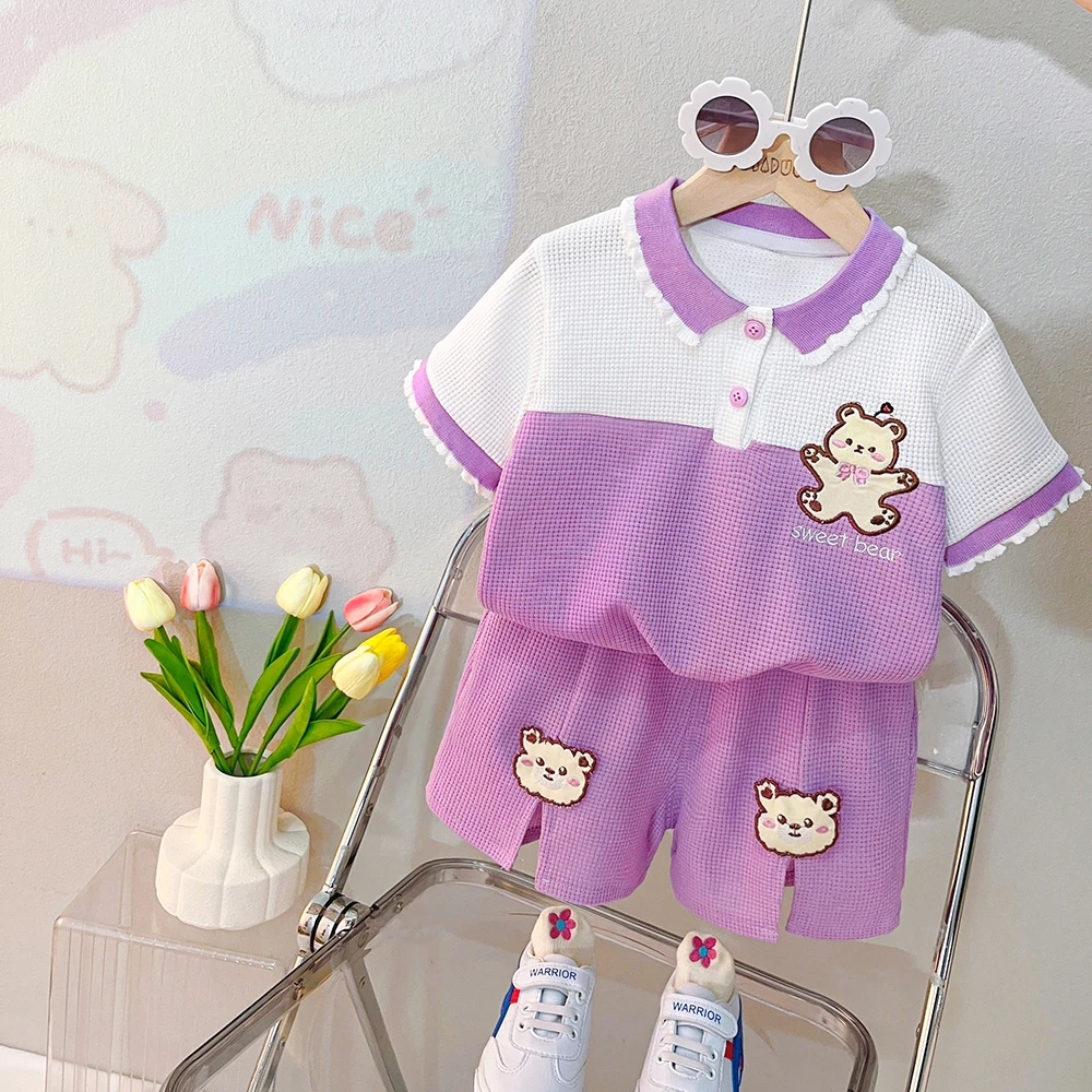 여름 아기 소녀 티셔츠 반바지 어린이 의류 세트 유아  - Baby Clothing Hong Kong 리뷰 및 가격