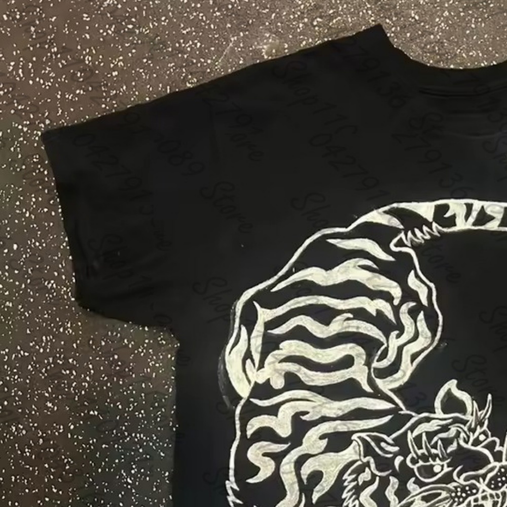 Y2k 의류 그런지 여성 의류 크롭 탑 여성 타이거 프 - Baby Y2K Clothing 리뷰 및 가격