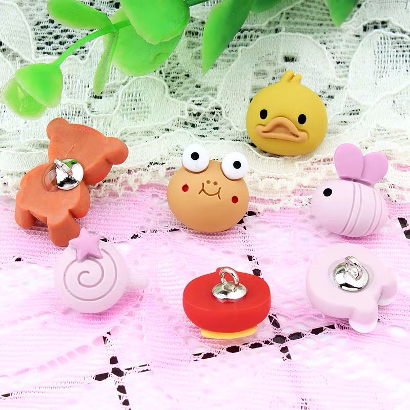 6PCS 동물 어린이 만화 아기 사랑스러운 수지 단추  - Baby Clothing Sewing 리뷰 및 가격