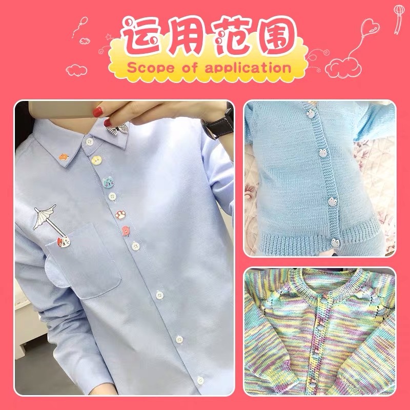 6PCS 동물 어린이 만화 아기 사랑스러운 수지 단추  - Baby Clothing Sewing 리뷰 및 가격