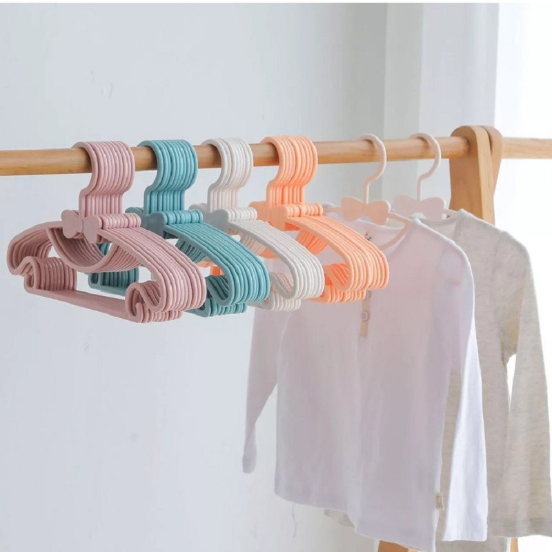 10pcs 아기 옷 랙 휴대용 플라스틱 수건 디스플레이 - Baby Clothing Hangers 리뷰 및 가격