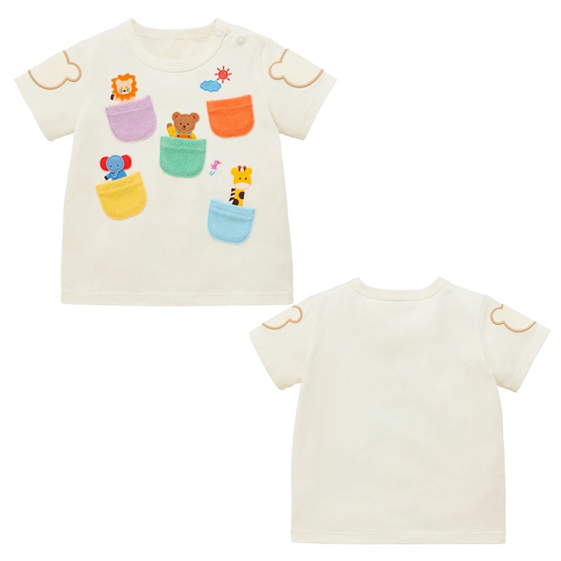 키즈 베이비 유아 티셔츠 귀여운 동물원 동물 곰 자수  - Baby Zoo Clothing 리뷰 및 가격