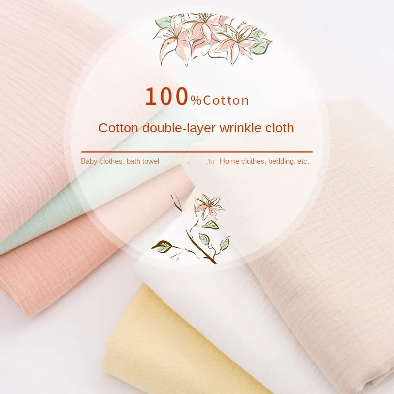 100% 코튼 더블 레이어 주름진 직물 클래스 A 베이 - Baby Clothing Organic Cotton 리뷰 및 가격