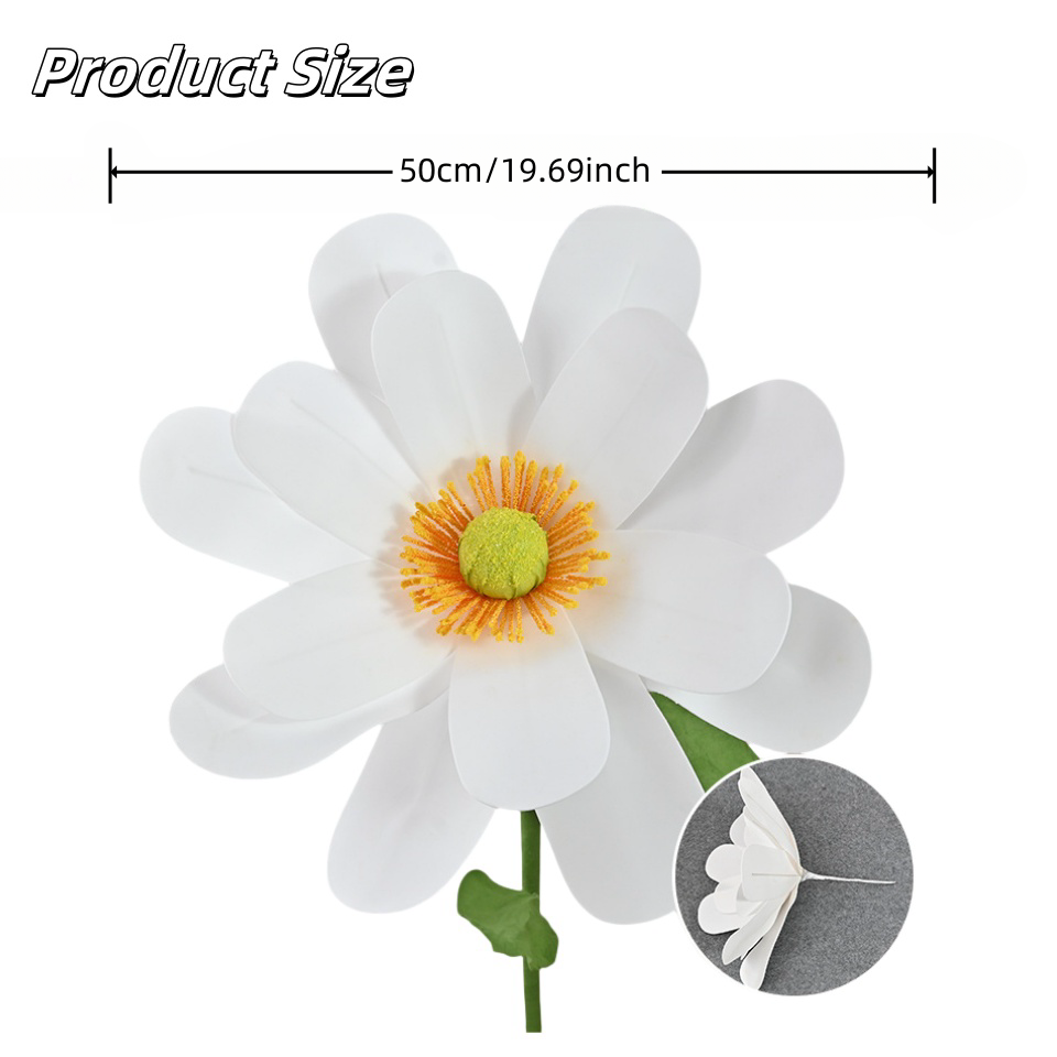 50 Cm 인공 거대한 흰 꽃 결혼식 배경 장식 DIY - Baby Clothing Store 리뷰 및 가격