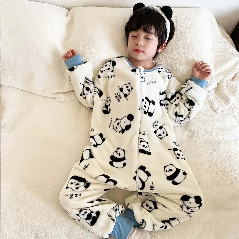 만화 플란넬 양털 어린이 아기 잠옷 따뜻한 겨울 의류  - Baby Clothing For Sleep 리뷰 및 가격