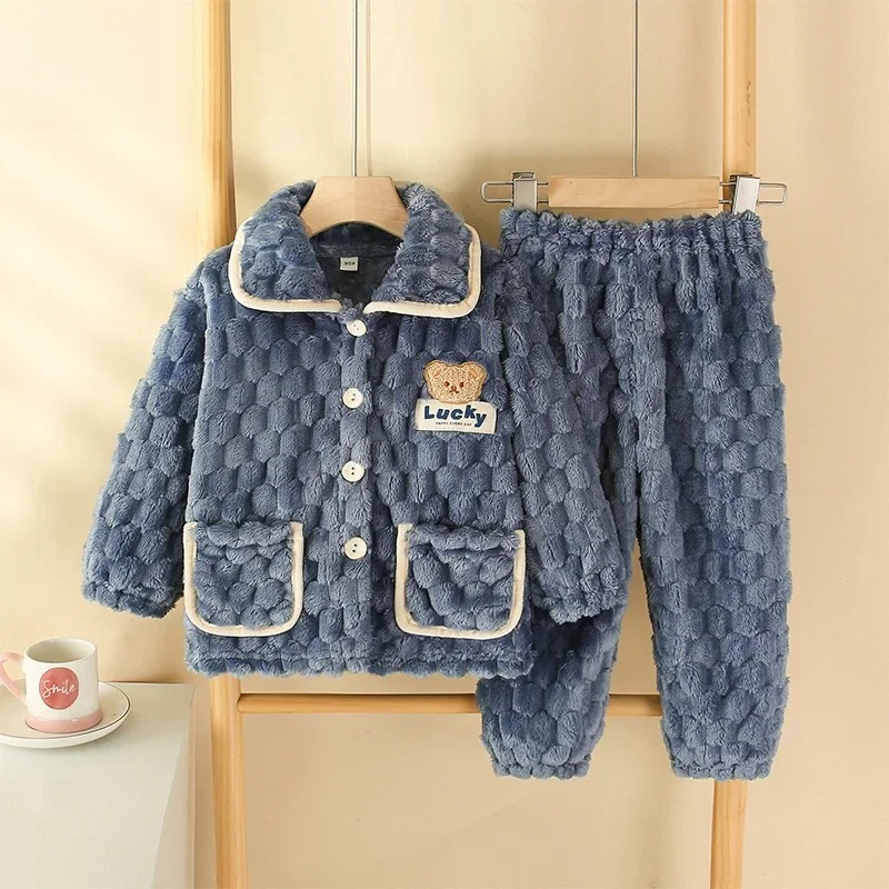 어린이 소년 소녀 가을 겨울 플란넬 두꺼운 잠옷 아기  - Baby Clothing For Sleep 리뷰 및 가격