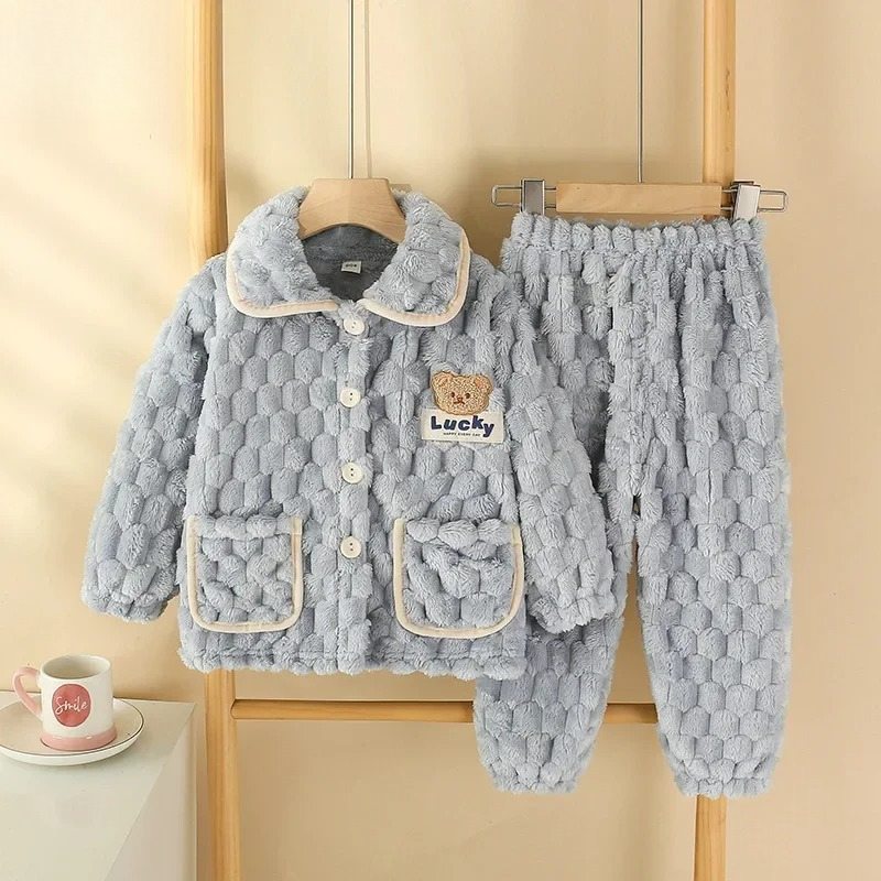 어린이 소년 소녀 가을 겨울 플란넬 두꺼운 잠옷 아기  - Baby Clothing For Sleep 리뷰 및 가격