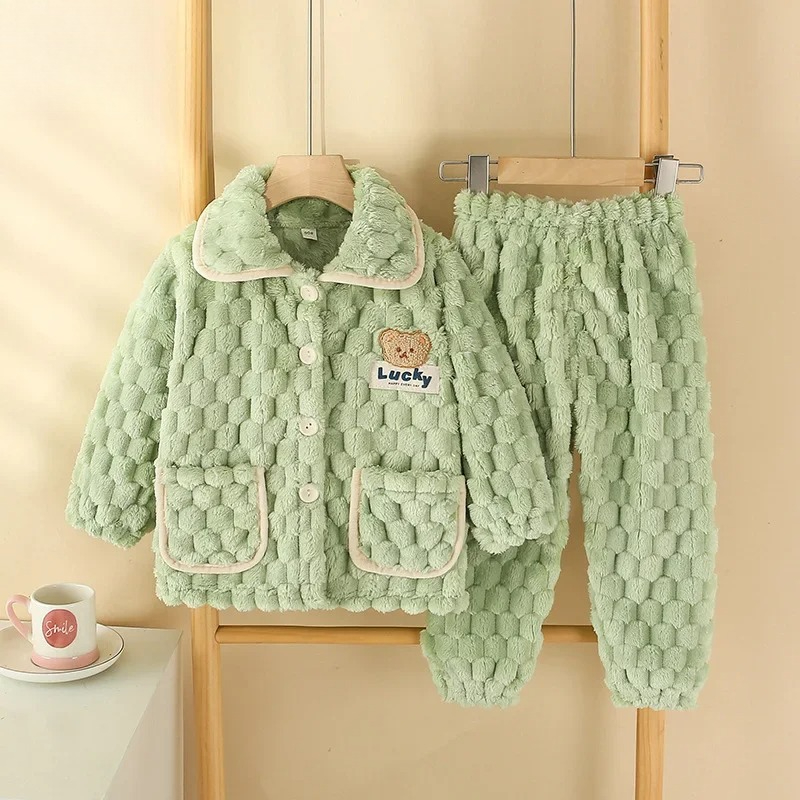 어린이 소년 소녀 가을 겨울 플란넬 두꺼운 잠옷 아기  - Baby Clothing For Sleep 리뷰 및 가격