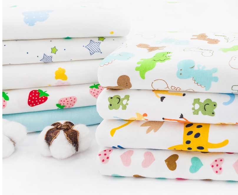 인쇄 된 면 니트 원단 DIY 봉제 가구 장식용 신축성 - Baby Clothing Sewing 리뷰 및 가격