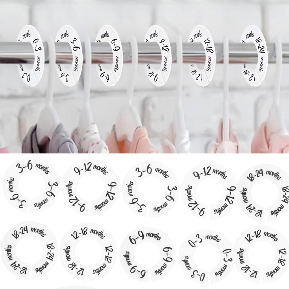 68/9개 구성의 옷걸이 정리용 아기 옷 사이즈 분리기 - Baby Clothing Hangers 리뷰 및 가격