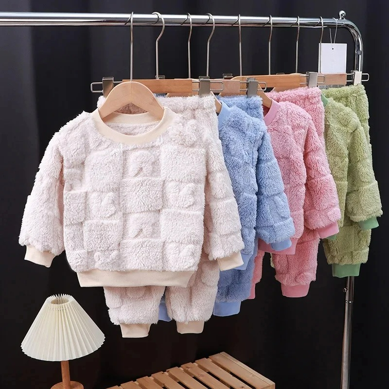 가을 겨울 플란지 잠옷 남아 여아 긴팔 홈웨어 아기 어 - Baby Clothing For Sleep 리뷰 및 가격